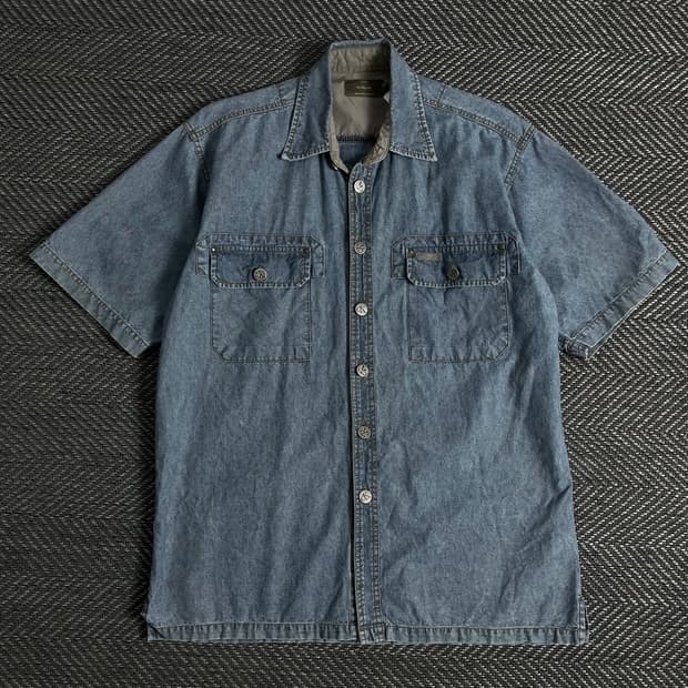 00s 캘빈클라인 아메카지 데님 워크 셔츠o 3108