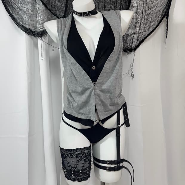 gray vest 