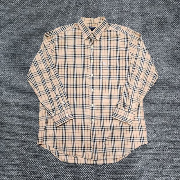 버버리 클래식 노바 체크 로고셔츠 L사이즈 