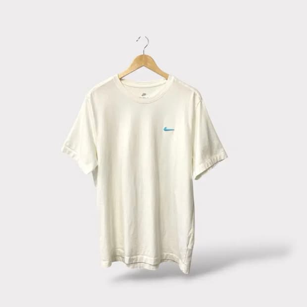 나이키 엠보 블루 스우시 반팔 라운드 XL