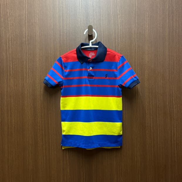 랄프로렌 폴로 기능성 반팔 카라티셔츠 130