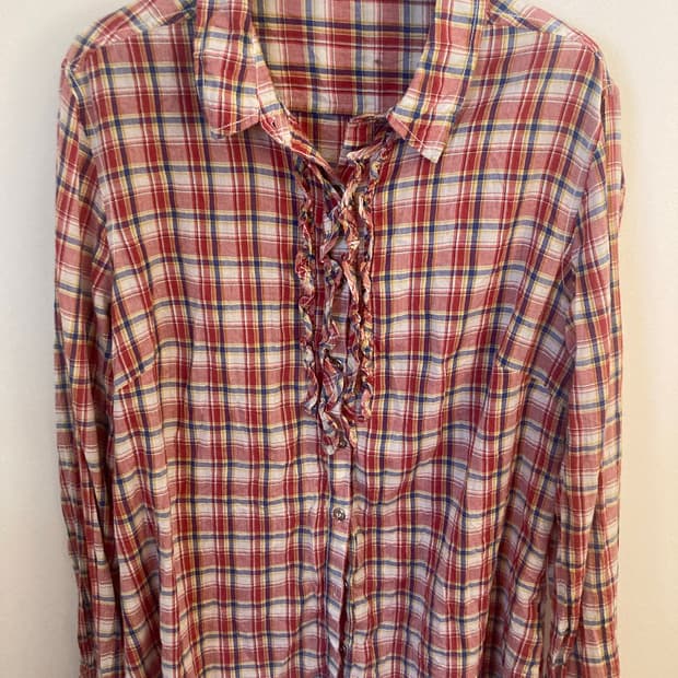 frill check shirt