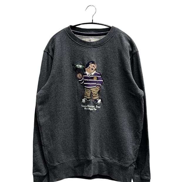 티니위니 베어 로고 맨투맨 차콜