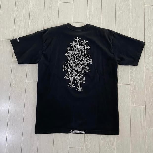 [L] 90s~00s 크롬하츠 세메터리 크로스 티셔츠