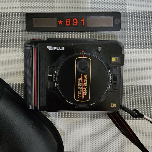 후지 텔레 앤 와이드 TW 3 하프 필름카메라 파우치포함