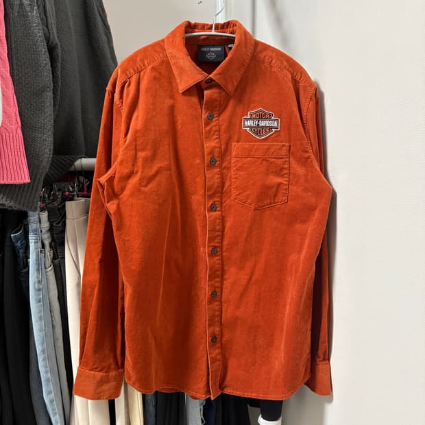 할리데이비슨 코듀로이 셔츠