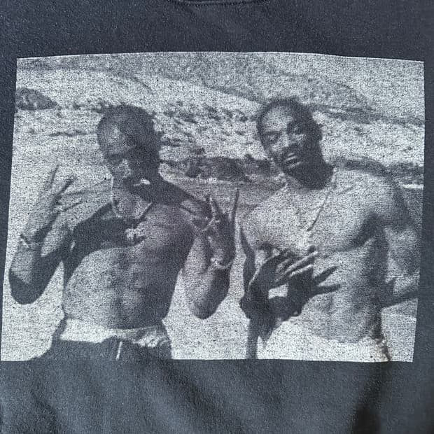 00s 2pac snoop 포토 스웻셔츠