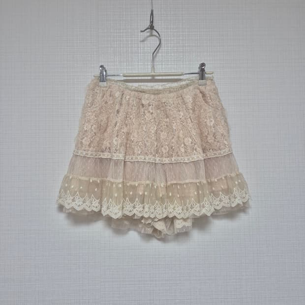 리즈리사 샘플 히메갸루 연베이지 레이스 스카팡