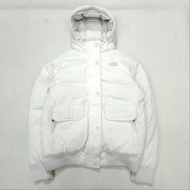 노스페이스 여성 후드 패딩 M