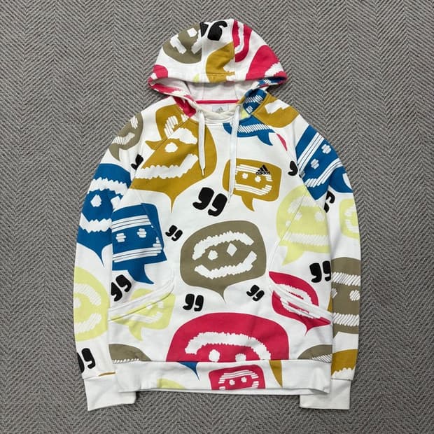 아디다스 그래픽패턴 후드티 v2324