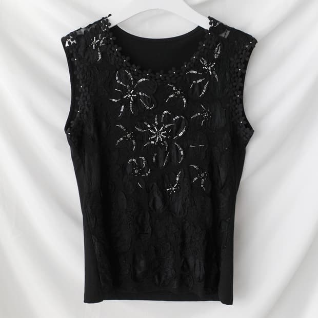 flower beads sleeveless