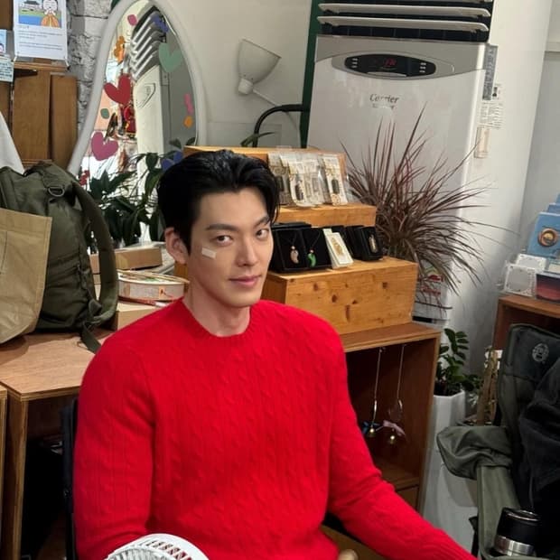 랄프로렌 퍼플라벨 캐시미어 레드 니트 새상품
