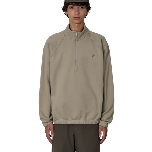 [M,L,XL]로아 하이킹 25fw Logo 490gsm 하프집업/그레이