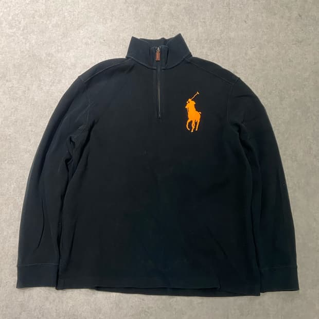 폴로 랄프로렌 빅포니 오렌지 반집업