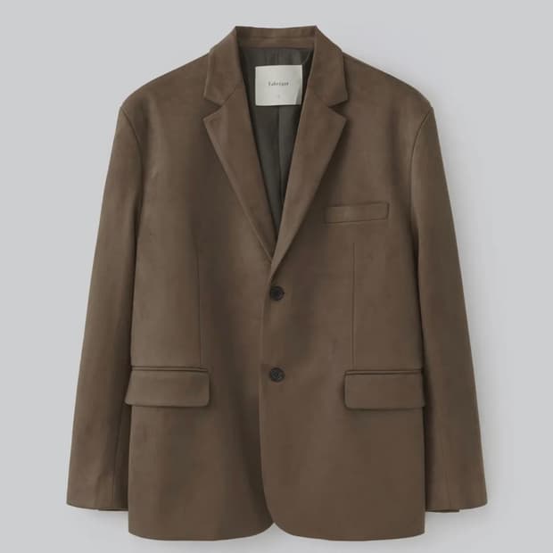 (2) 파브레가 칸 스웨이드 블레이저 자켓 (다크 브라운) 