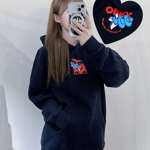 오베이 빅로고 후드