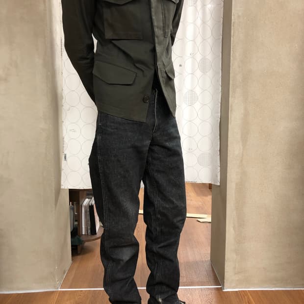 Comme des garcons homme 블랙 워싱 데님 S