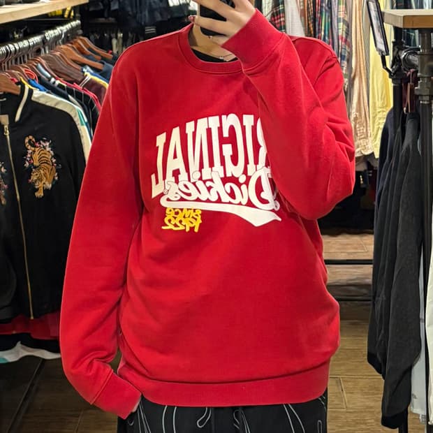 [HI] Dickies 오리지널 맨투맨 레드
