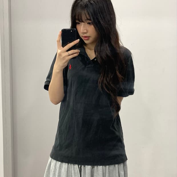 폴로 랄프로렌 블랙 카라 티셔츠