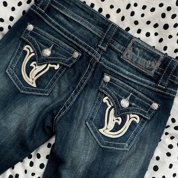 Vigoss 부츠컷 로우라이즈 데님 팬츠 28