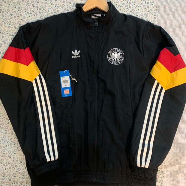 [M] 아디다스 오리지널스 독일 트랙탑 재킷 블랙