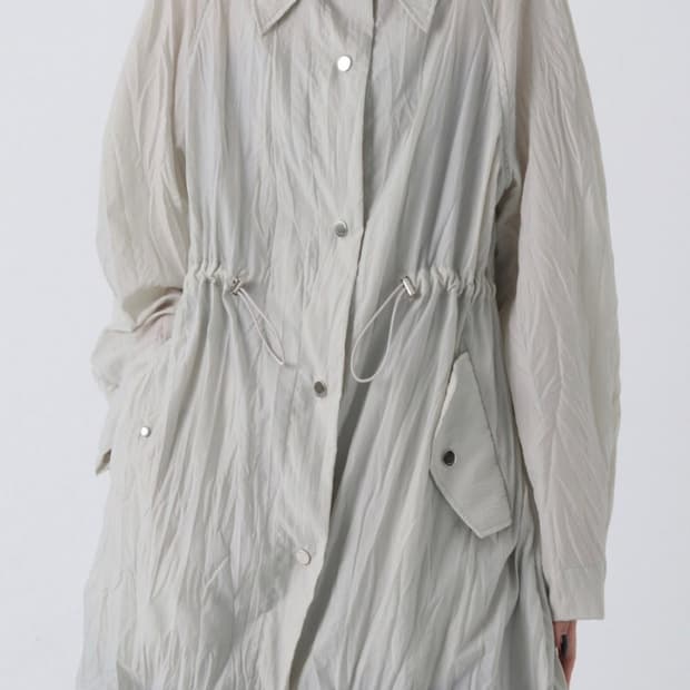 트리밍버드 하프 레인코트 자켓