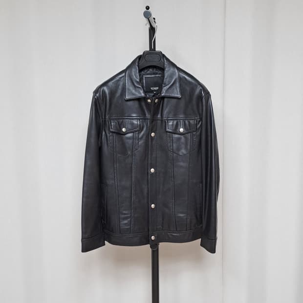 (택포)이스트쿤스트 양가죽 트러커 자켓