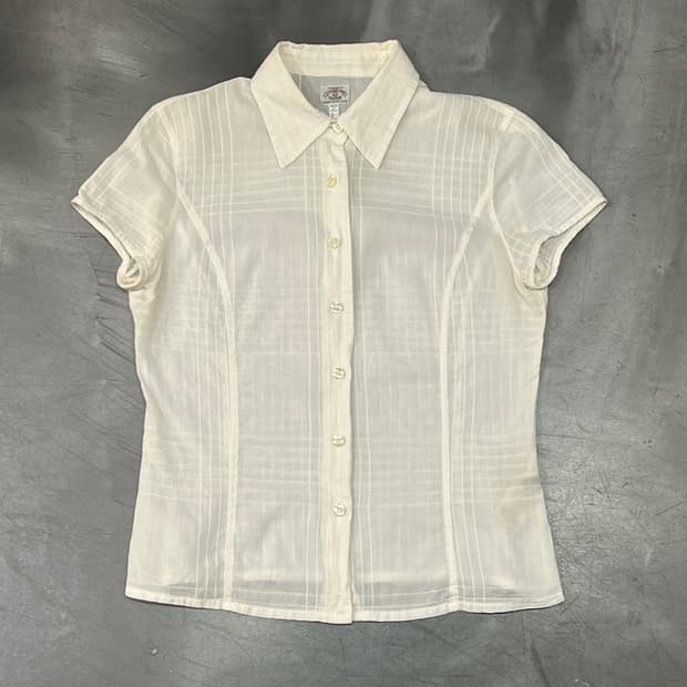  아르마니 진스 체크 하프 셔츠 y16108