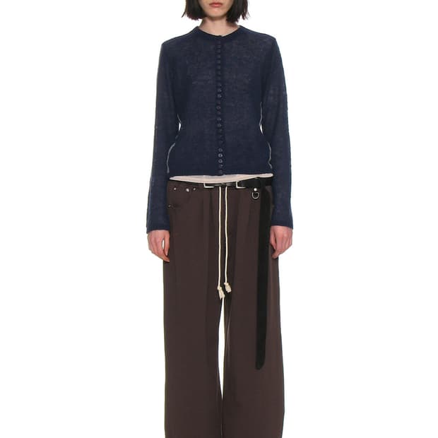 파르티멘토 시어 니트 가디건 네이비 (새상품)