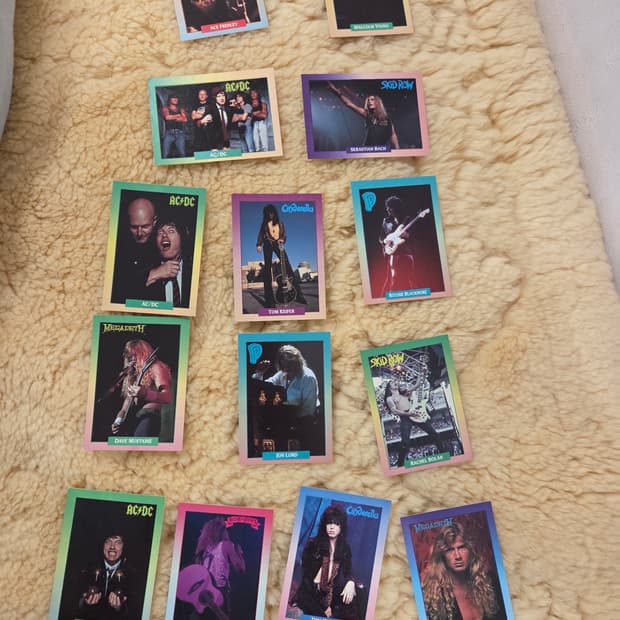 8090년대 하드락 메탈밴드 카드 일괄 판매