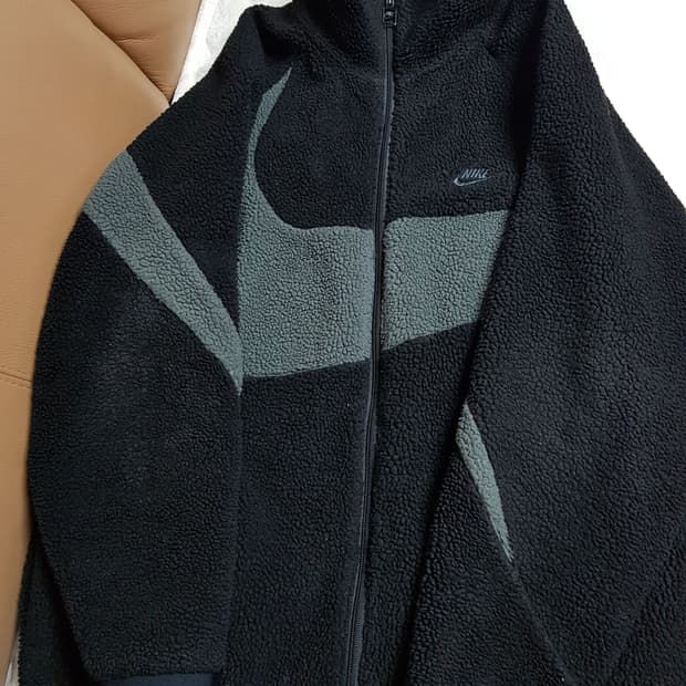 나이키 빅스우시 후리스 리버서블 자켓 블랙