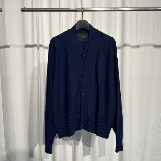 [정품] 송지오 컬렉션 언더다트 돌먼 레이어드 가디건 [네이비,52]