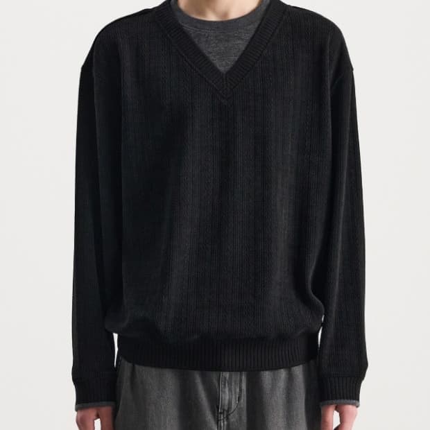 시스템옴므 레이어드 스웻셔츠