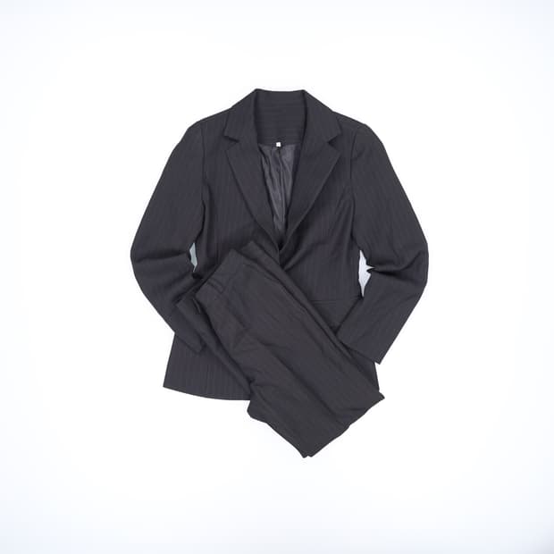 55 빈티지 여성 스트라이프 셋업 0427H1