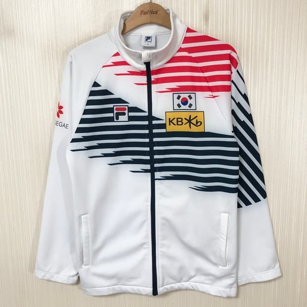 필라국대 국대KOREA 컬링국가대표팀 선수실착 플리스자켓 95