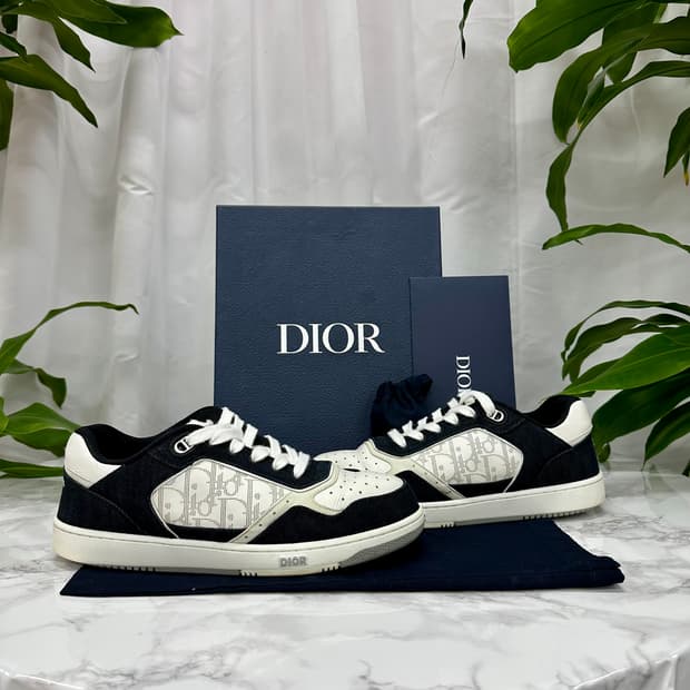 디올 B27 스니커즈 블랙 데님