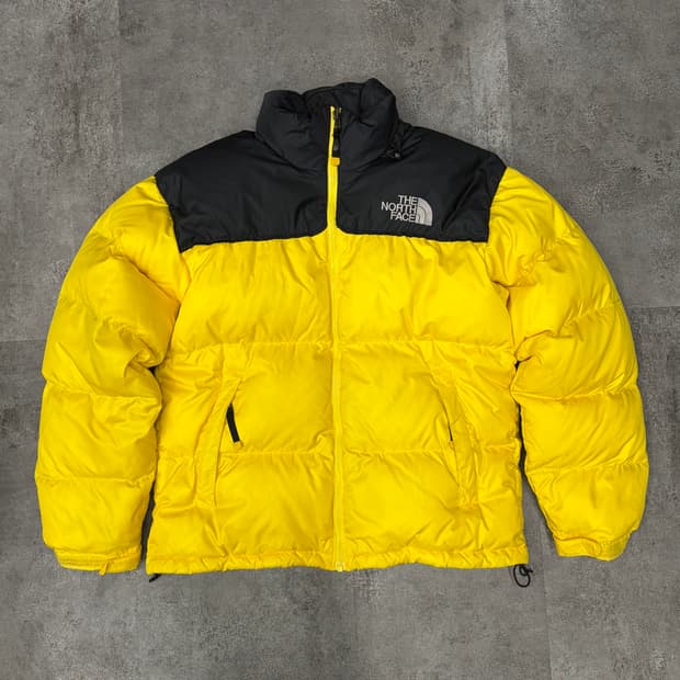 노스페이스 700 구형 눕시 옐로우 구스 패딩