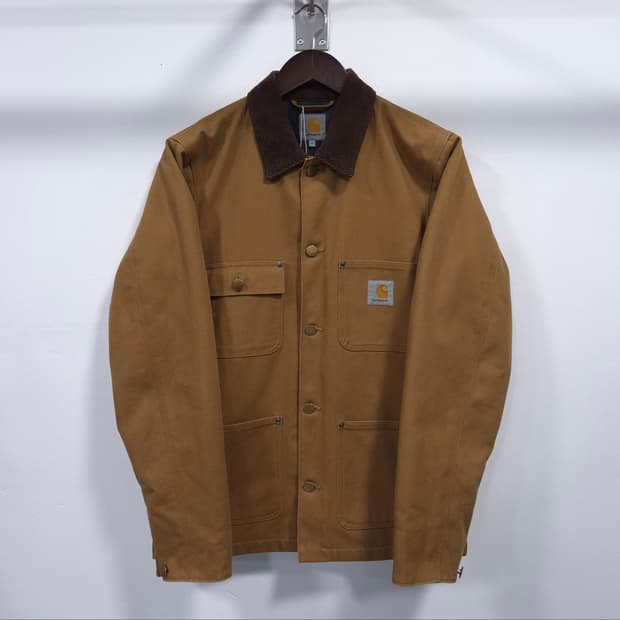 칼하트 옥스포드 코듀로이 카라 워크웨어 초어 자켓 S / 할인