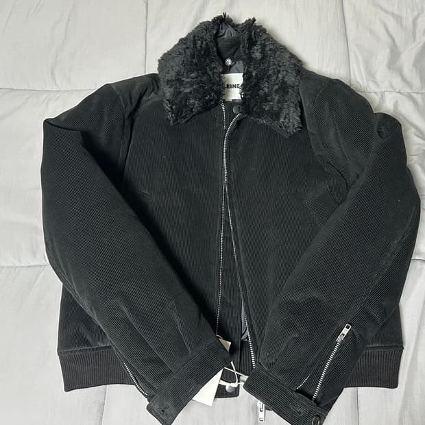 알렌느 디테쳐블 코듀로이 패딩 블루종 블랙 2사이즈 새제품