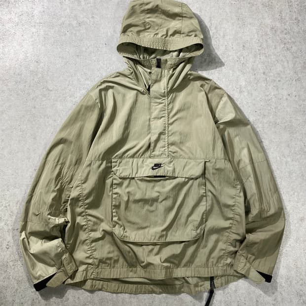 [XXL] Nike 나이키 라이트카키 하프집업 나일론 아노락
