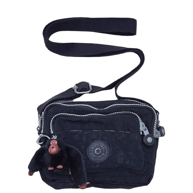 KIPLING 블랙 미니 힙색+크로스 2way