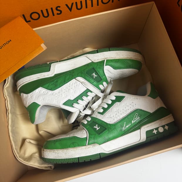 [풀구성] 루이비통 LV 트레이너 그린 스니커즈 7