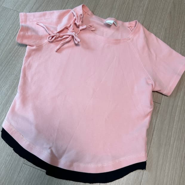 파르티멘토 RIBBON STRAP LAYERED SHORT SLEEVE