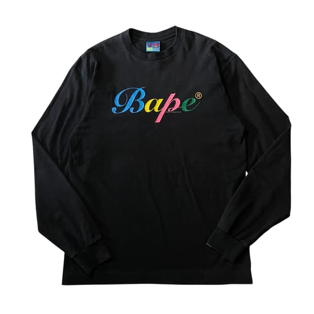 베이프 빅로고 롱슬리브 티셔츠