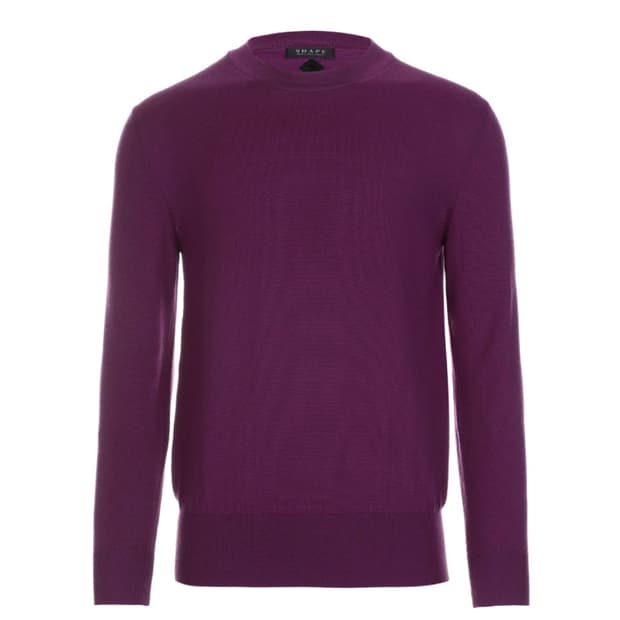 쉐입부티크 Premium WOOL Crew neck knit 퍼플 새상품