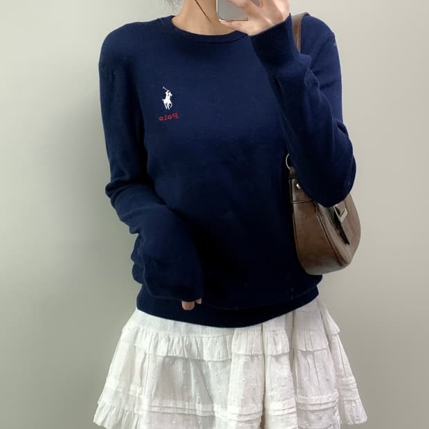 폴로 코튼 니트 