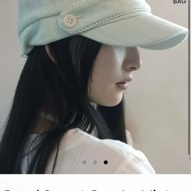 오스하이 캡 모자 밴드 민트 oshigh 아이브레이착용