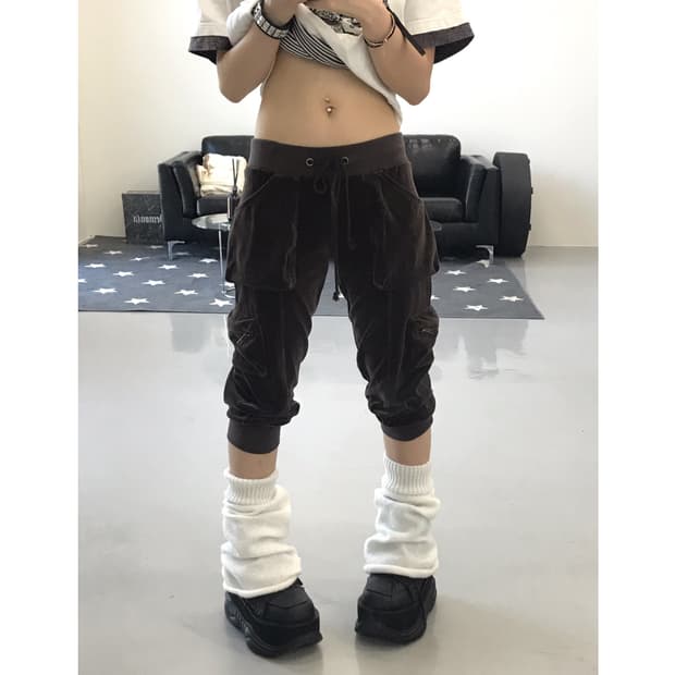 Jpn Y2k Velvet pants