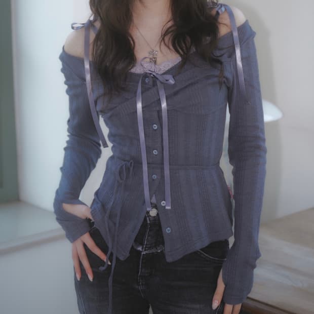 뉴얼린 로지 트위스트 탑 