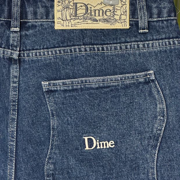 [L] 다임 클래식 배기 데님 워시드